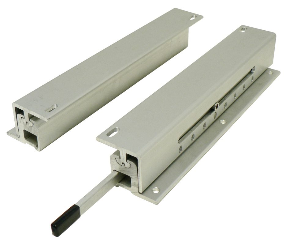 3100534-L - HEAVY-DUTY 2-PIECE SLIDE RAILS, LOCKING, 4"