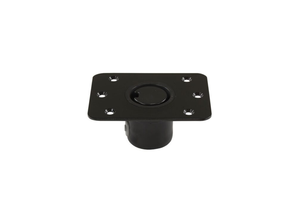 3300757-D1 - 2-3/8" PLUG-IN™ MILD STEEL SQUARE BASE, 5" X 7"