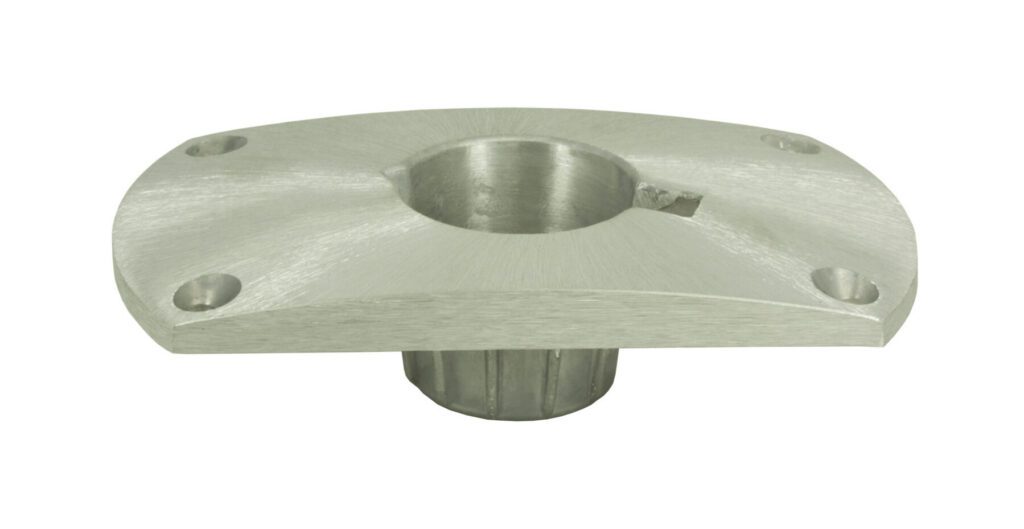 3600008 - 9" FLAT-SIDE ALUMINUM BASE