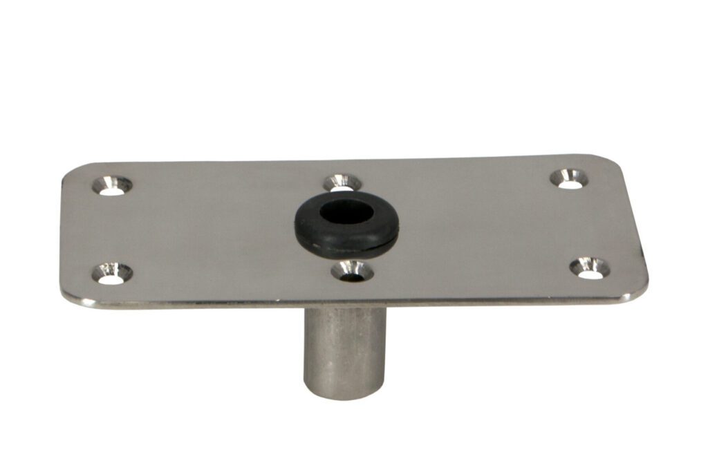 3620005-P - KINGPIN™ STANDARD RECTANGULAR STEEL BASE, 4" X 8"