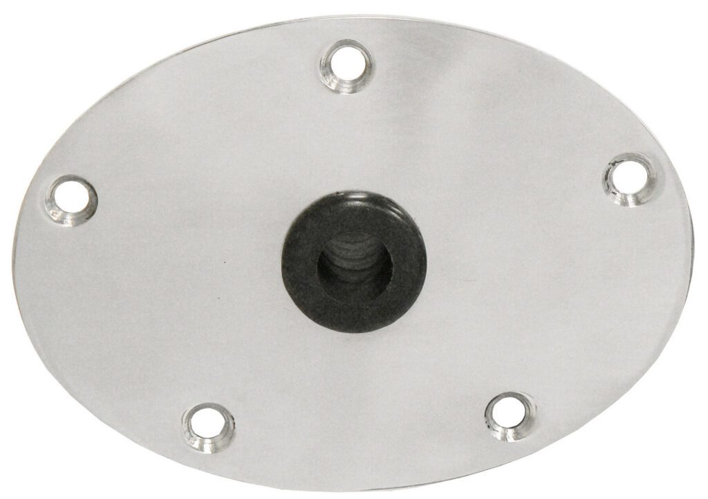 3620024 - KINGPIN™ STANDARD OVAL STAINLESS STEEL BASE, 5" X 7"