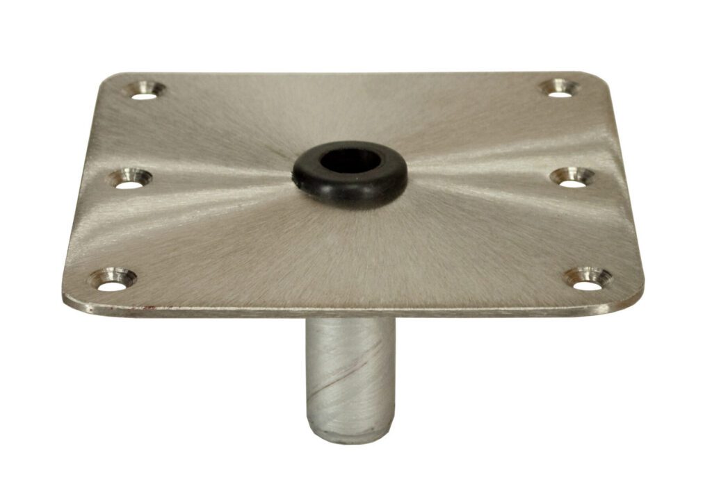 3630001 - KINGPIN™ THREADED SQUARE STEEL BASE, 7" X 7"