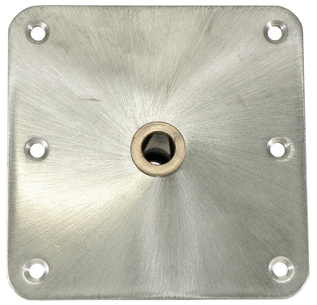 3630001-B - KINGPIN™ THREADED SQUARE STEEL BASE, 7" X 7"