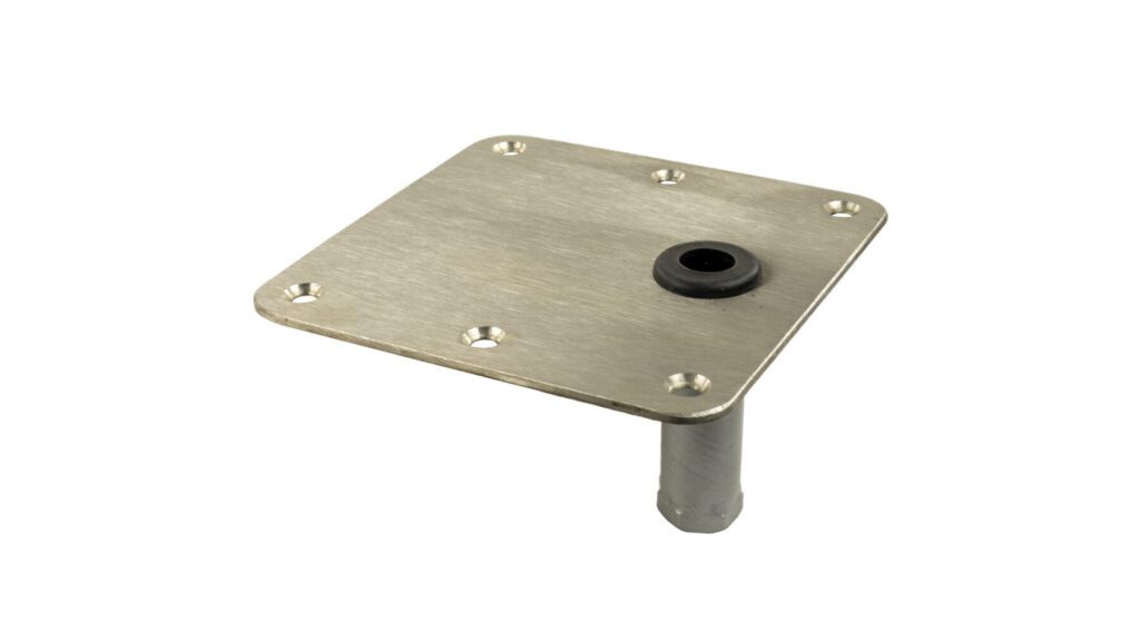 3630003 - KINGPIN™ THREADED SQUARE STEEL BASE, 7" X 7" OFFSET
