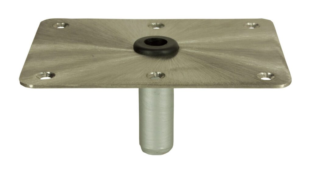 3630004 - KINGPIN™ THREADED RECTANGULAR STEEL BASE, 6" X 8"