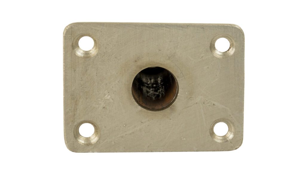3630007-NB - KINGPIN™ THREADED RECTANGULAR STEEL BASE, 3" X 4" NO BUSHING