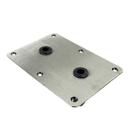 3630019 - KINGPIN™ THREADED RECTANGULAR STEEL BASE, 7" X 10"