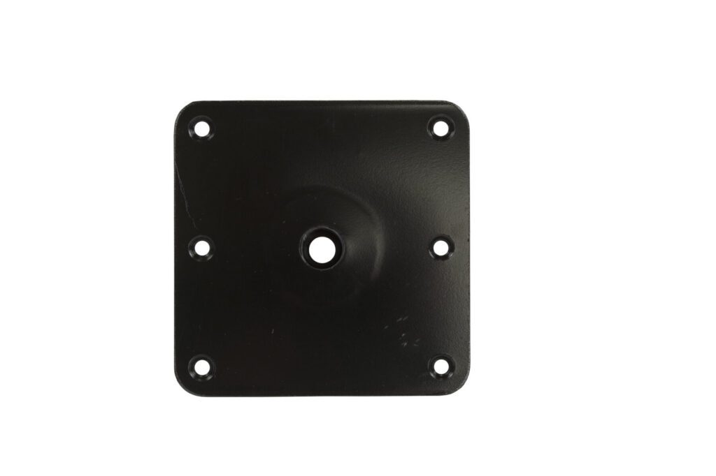 3630020-NB - KINGPIN™ THREADED SQUARE STEEL BASE, 7" X 7" NO BUSHING