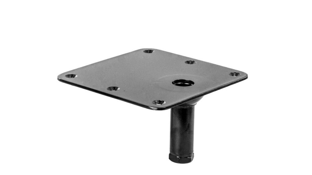 3630020-OSNB - KINGPIN™ THREADED SQUARE STEEL BASE, 7" X 7" OFFSET, NO BUSHING