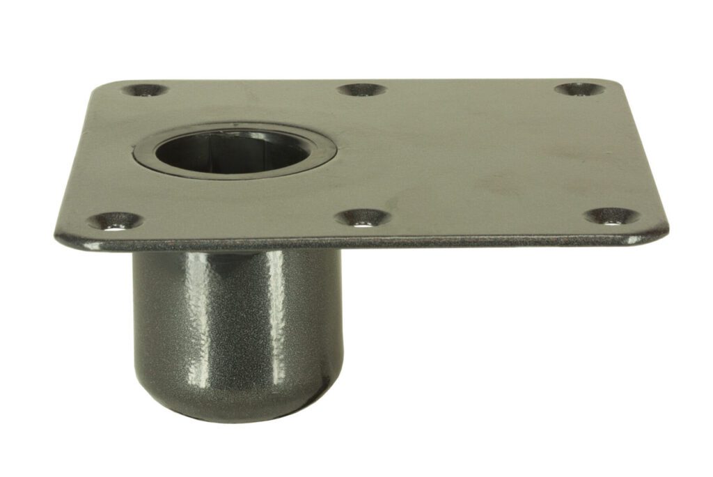 3640021-CL - SPRING-LOCK™ NON-LOCKING SQUARE STEEL BASE, 7" X 7" OFFSET
