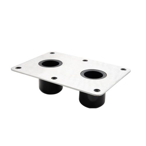 3640025-CL - SPRING-LOCK™ 6" X 8" NON-LOCKING RECTANGULAR BASE