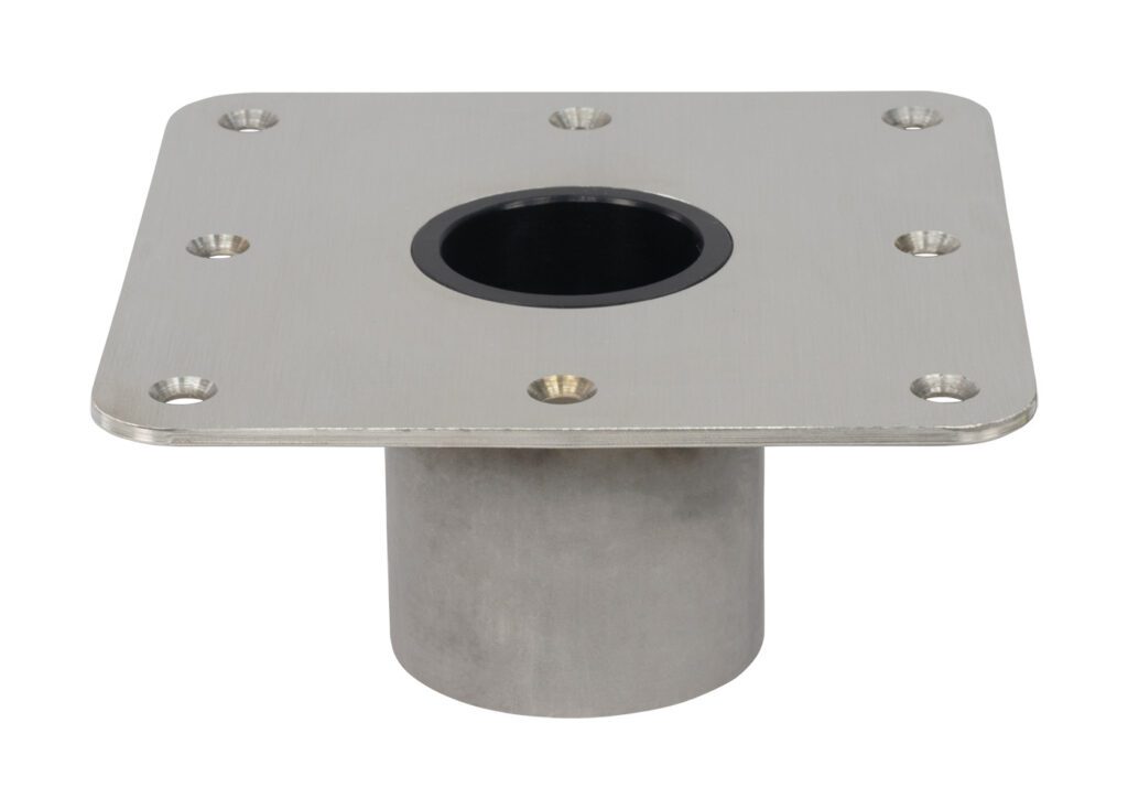 3640040-PP - LOW-PROFILE 1.75" SKI TOW PYLON DECK BASE, 7" X 7"