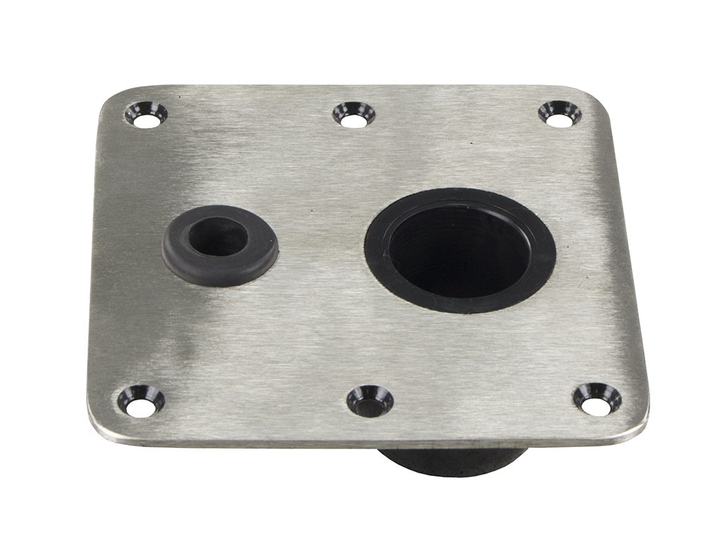 3640045-S - COMBO 1.75" SKI TOW PYLON/KINGPIN™ DECK BASE, 7" X 7"