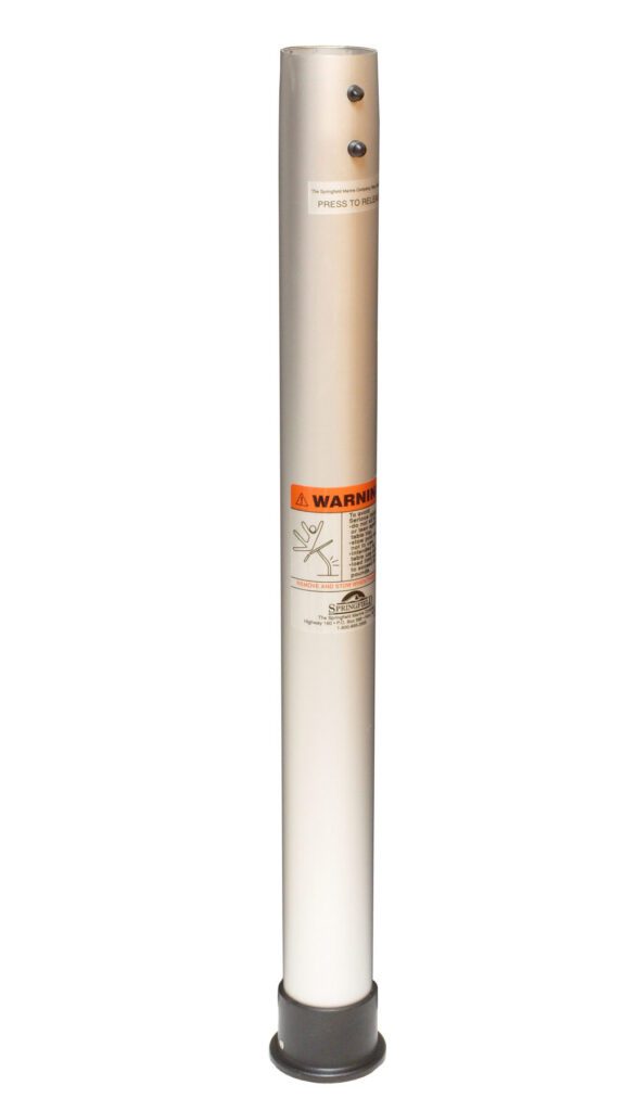3692027-L - 2-3/8" THREAD-LOCK™ DOUBLE LOCKING TABLE POST, 27"